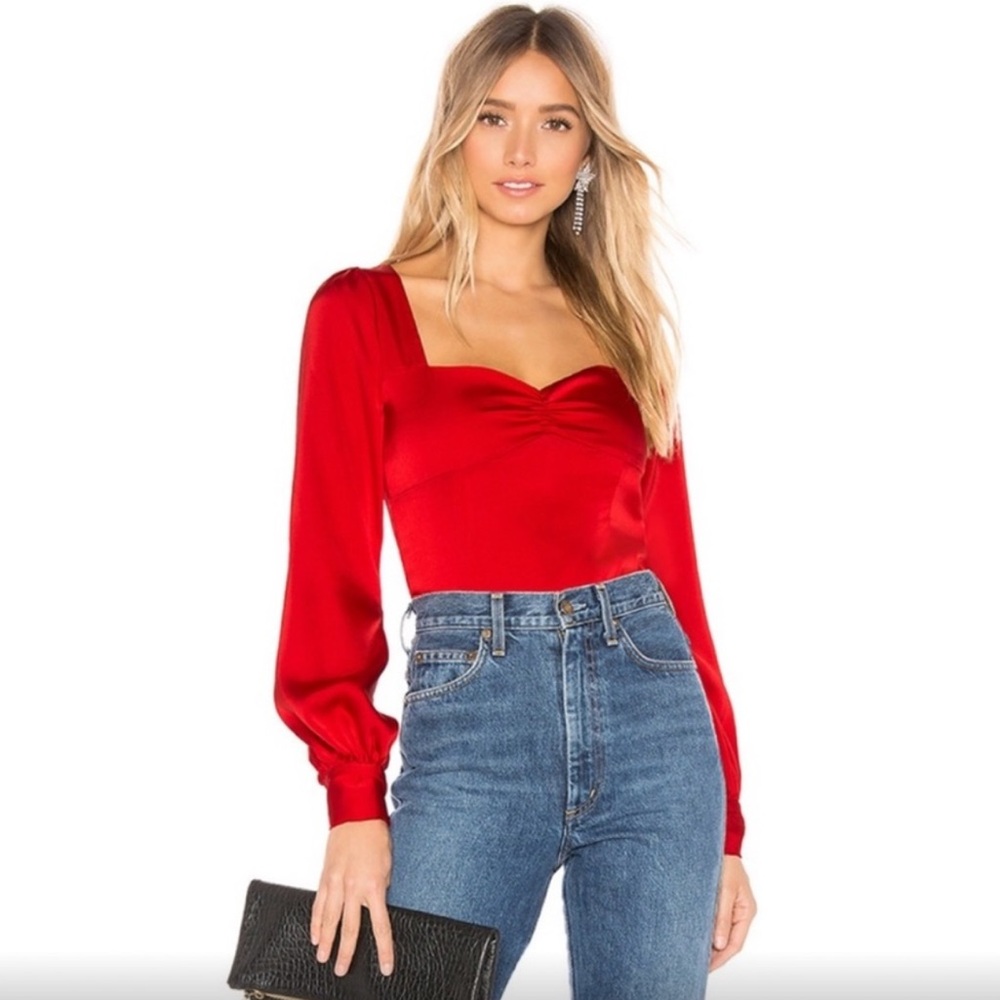 Privacy Please Red Blouse